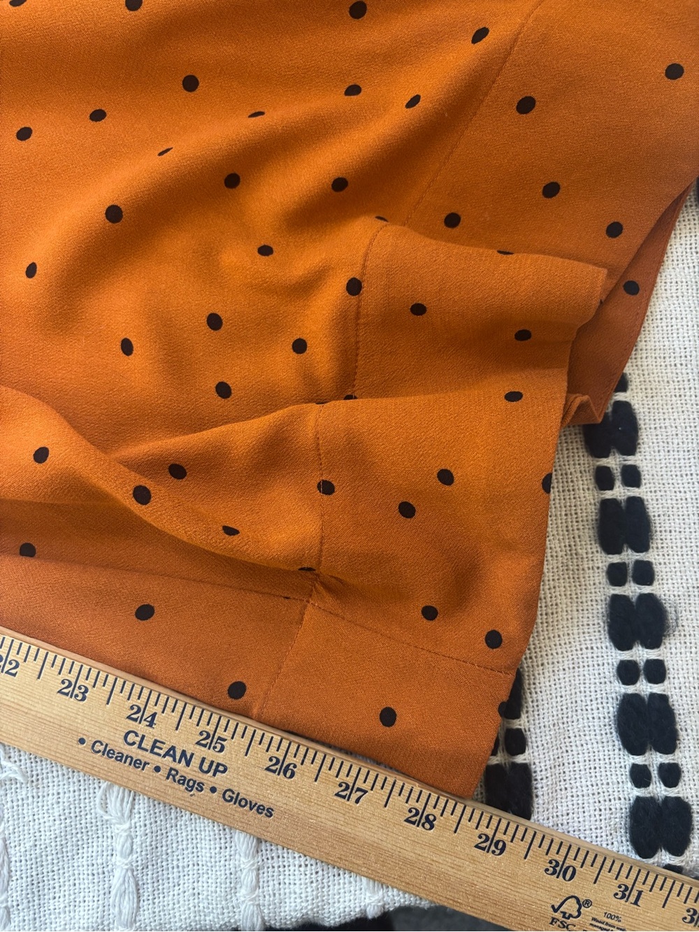 Free People Rust Orange Polka-Dot Spaghetti-Strap Wide-Leg Jumpsuit - Picture 12 of 16